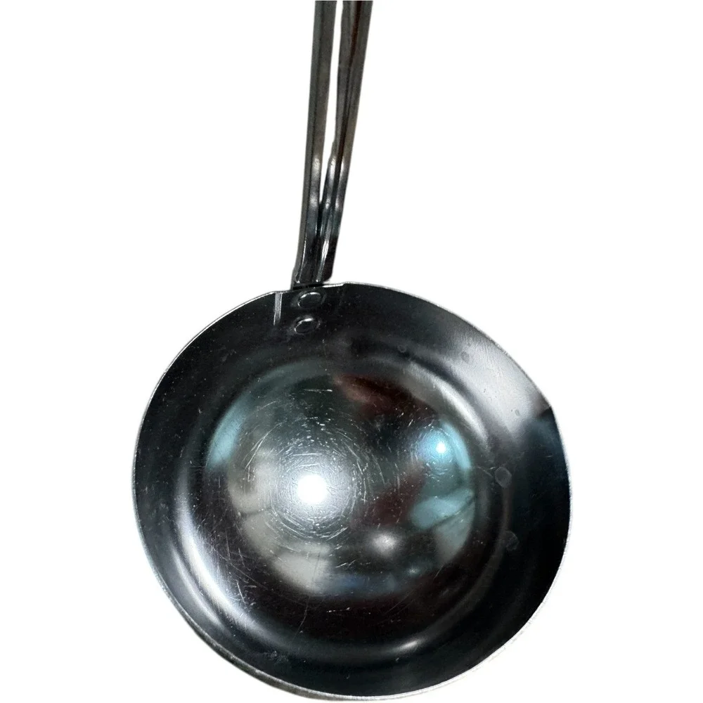 Ekco Stainless Steel Ladle with Wood Handle‎ Kitchen Utensil USA Vtg Spotted